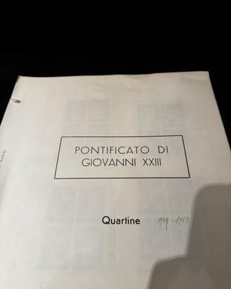 Collezione quartine Papa Giovanni XXIII 1959-63