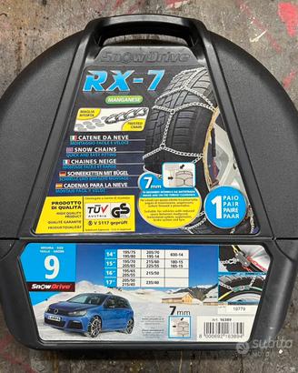 Catene da neve rx 7 mm manganese ,misura 9