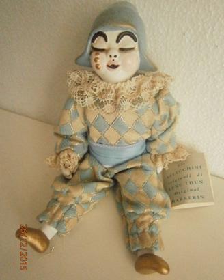 Thun bambola Arlecchino azzurro Contessa Lene Thun