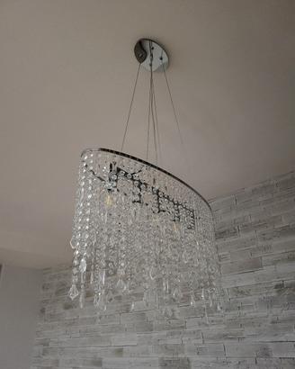 lampadario cristallo 5 luci ideal lux