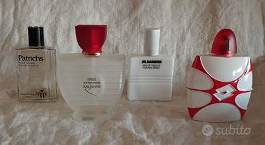 Collezione 4 fragranze vuote nostalgia vintage
