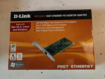 D-Link DFE-528TX PCI Scheda di Rete NUOVA
