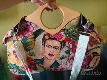 Borsa Handmade by CSbags "FRIDA WOOD" Pezzo Unico