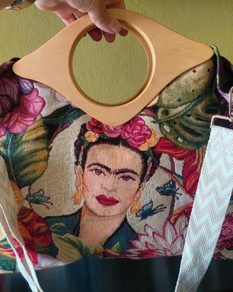 Borsa Handmade by CSbags "FRIDA WOOD" Pezzo Unico