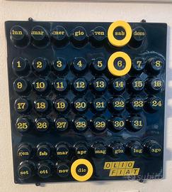 Olio Fiat calendario epoca