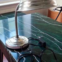 lampada da scrivania in alluminio vintage