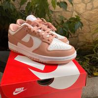 Nike Dunk low bianco e rosa