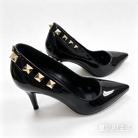 Scarpe donna décolleté elegante nero