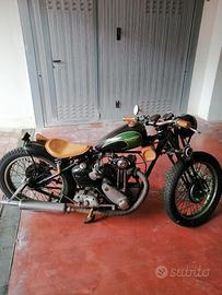 Triumph 350 d'epoca custom grey indian del 1936