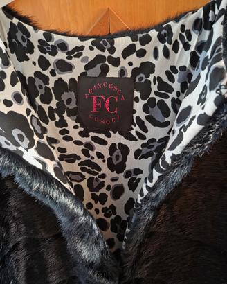 gilet lungo con paillettes Francesca Conoci