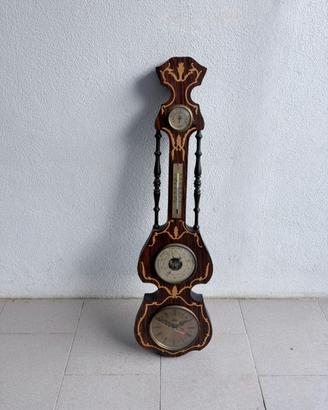 Orologio da parete vintage con barometro