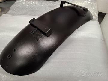 Parafango Posteriore Bobbed Alluminio Nero 180Mm T