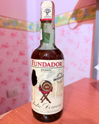 Bottiglia vintage Brandy Fundador Pedro Domecq