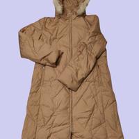 CAROL piumino lungo cappuccio pelliccia inverno M