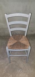 Sedie in legno con seduta in paglia – stile osteri