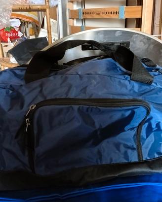 Borsone sportivo in tela blu