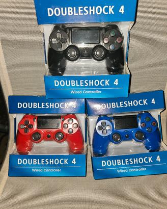 controller Joystick ps4 Nero Rosso Blu