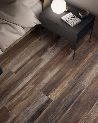 Grès porcellanato Shine walnut 20x120 CERDOMUS