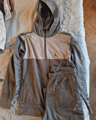 Tuta Jordan ragazzo  grigia  
