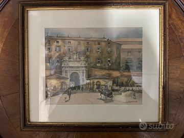 Stampa vintage 1956 firmata