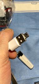 5 Connettori usb micro  per usb maschio classica