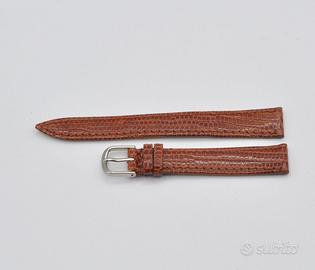 cinturino in vera lucertola da 14mm con fibbia