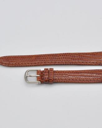 cinturino in vera lucertola da 14mm con fibbia