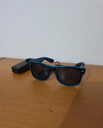 Occhiali da sole LED Blue Neon - Party / Festival