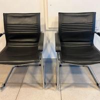 Poltroncine Cantilever Vintage Anni '70/80 - Pelle