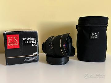 Obiettivo Sigma 12-24 F 4,5-5,6 per Nikon