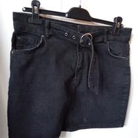 gonna denim nera