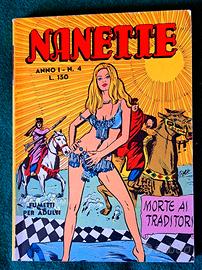 FUMETTO EROTICO NANETTE 1969 N. 4 SERIE 1 - Raro