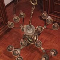 Lampadario in Ottone