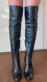 Stivali cuissardes pelle nera