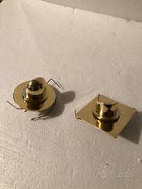 Faretti CEUP ottone massiccio e vetro