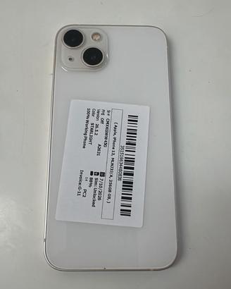IPHONE 13 256GB PARI AL NUOVO BIANCO