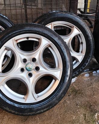 4 cerchi 17" per alfa romeo 5 fori