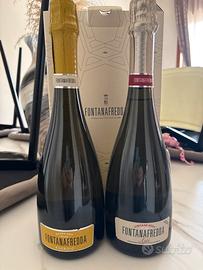 Set 2 Vino champagne Fontanafredda