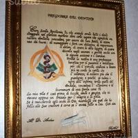 Quadro preghiera del dentista s. apollonia