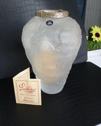 Vaso in Vetro Satinato Stile Art Déco