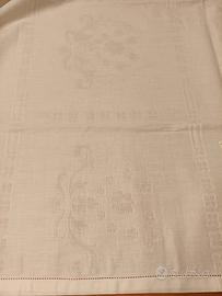 tovaglia bianca rettangolare nuova 