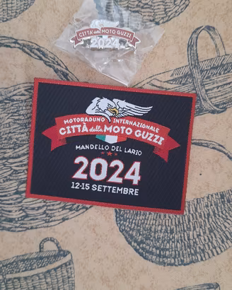 Moto Guzzi raduno 2024 pin patch