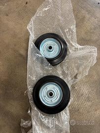 Ruote in plastica dura per carrello