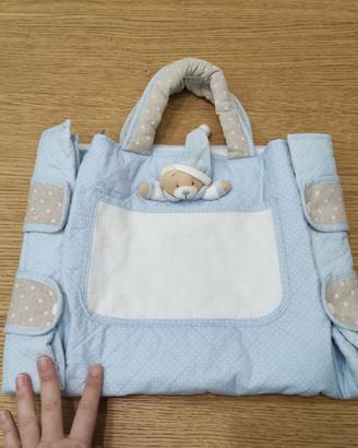 Borsa cambio neonati fasciatoio portatile cotone