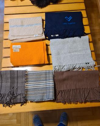 7 sciarpe unisex Valentino,Krizia, Roccobarocco