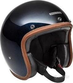 CASCO MOTO BMW BOWLER NERO BLU METALLIC TG M (57/5