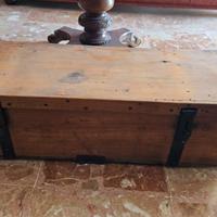 Baule in legno  1° e 2° guerra mondiale 