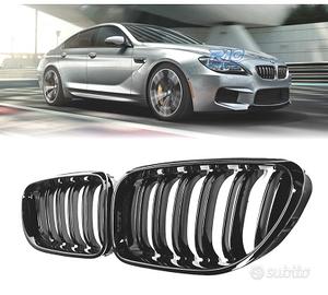 GRIGLIE BMW SERIE 6 F06 F12 F13 LOOK M6 NERO LUCID