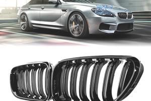 GRIGLIE BMW SERIE 6 F06 F12 F13 LOOK M6 NERO LUCID