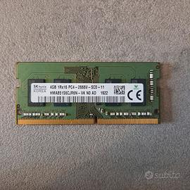 RAM 4GB DDR4 2666 SODIMM SK Hynix Laptop